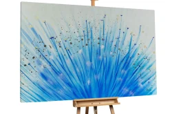 Öl Gemälde 'Zoom of Dandelion' | Handgemaltes Unikat