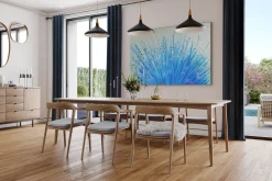 Öl Gemälde 'Zoom of Dandelion' | Handgemaltes Unikat