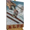 Metallbild 3D 'Alpine Rush' 60x90x5,5cm