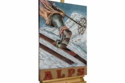 Metallbild 3D 'Alpine Rush' 60x90x5,5cm