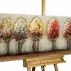Metallbild 3D 'Bunte Allee' 150x50x4cm