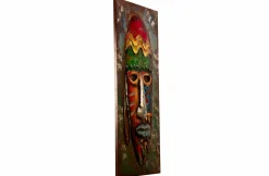Metallbild 3D 'Bunte Maskerade' 120x60x7cm