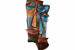 Metallbild 3D 'Bunte Zweisamkeit' 100x61x5cm