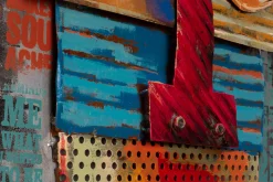 Metallbild 3D 'Colourful Joy' 60x90x6cm