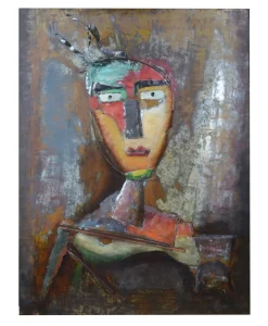 Metallbild 3D 'Court Jester' 75x100x5,5cm