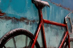 Metallbild 3D 'Cycling to the Beach' 100x70x5cm