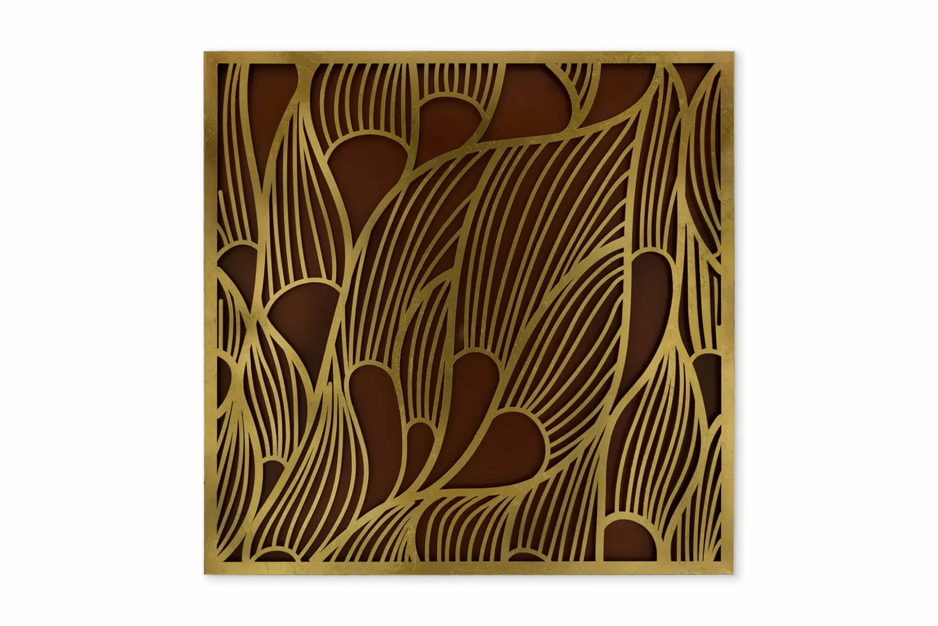 Metallbild 3D 'Das Gold der Natur' 80x80x2,5cm