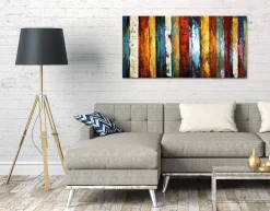 Metallbild 3D 'Dritte Dimension' 120x60x4cm