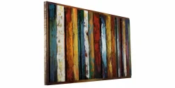 Metallbild 3D 'Dritte Dimension' 120x60x4cm