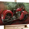 Metallbild 3D 'Eisernes Pferd' 100x50x6,5cm