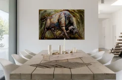 Metallbild 3D 'El Toro' 100x70x7cm