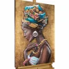 Metallbild 3D 'Exotische Anmut' 60x90x5,5cm