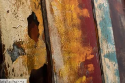 Metallbild 3D 'Flashy Wood' 144x44x5cm