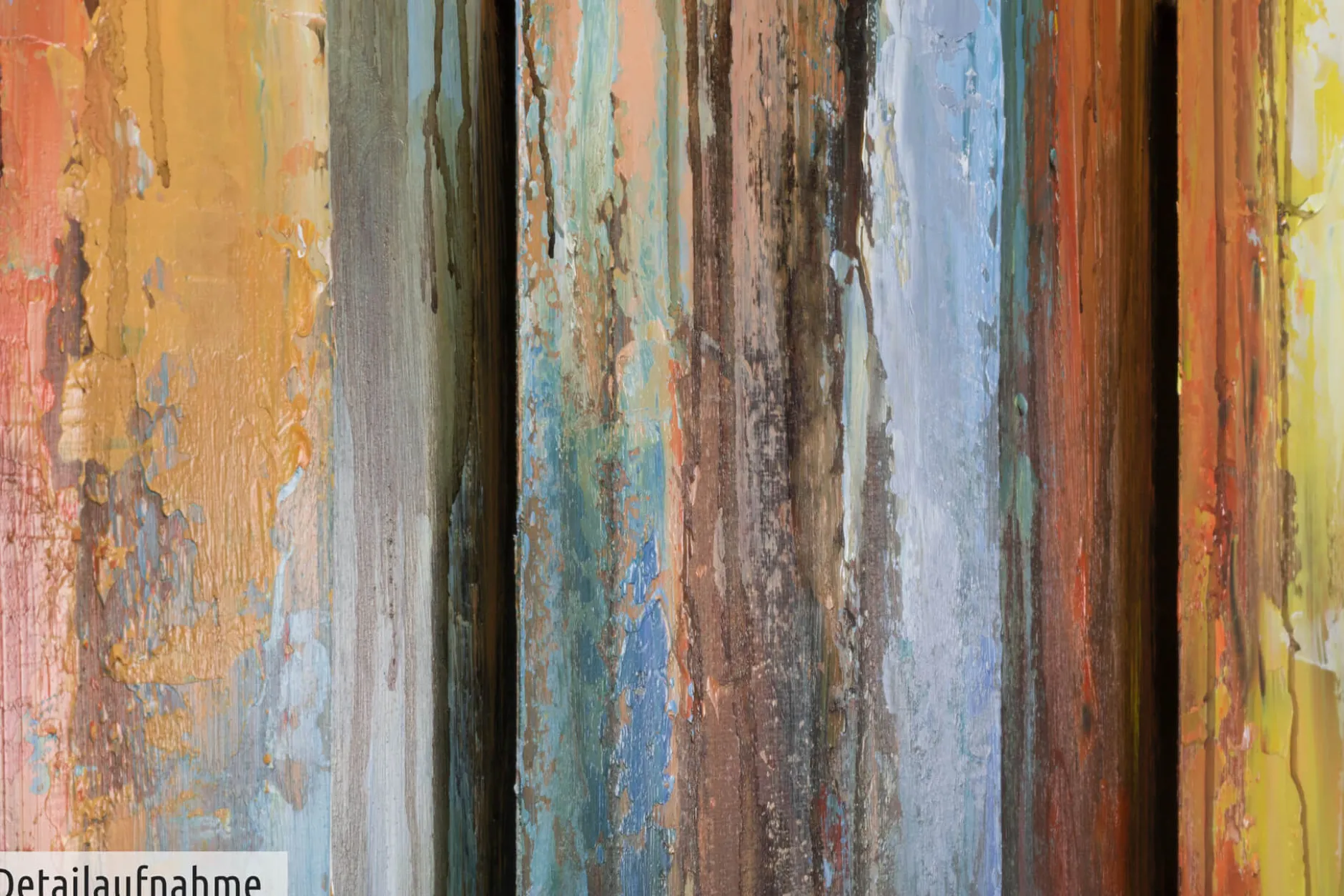 Metallbild 3D 'Flickering Candles' 80x80x4cm