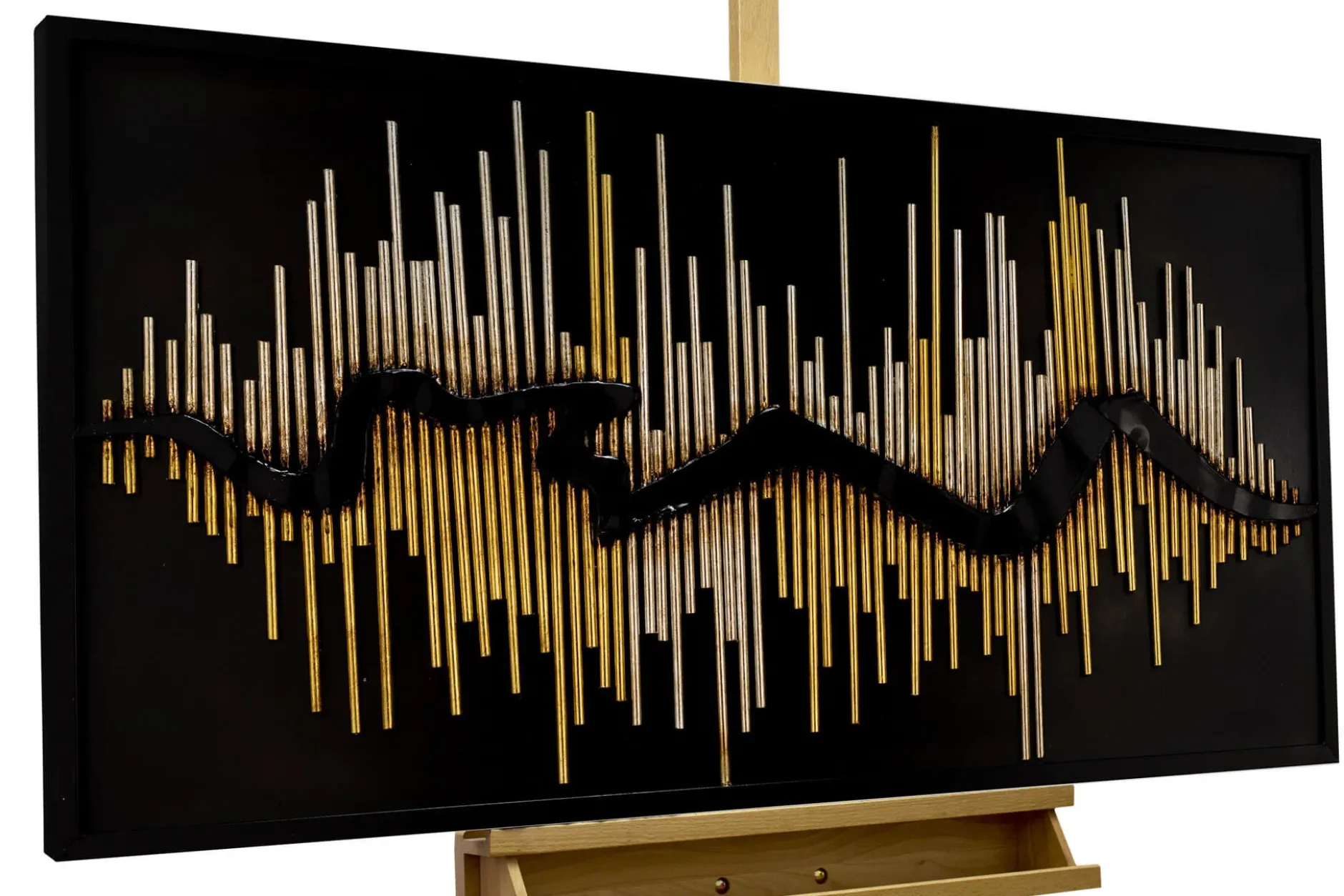 Metallbild 3D 'Follow your Way' 120x60x3cm