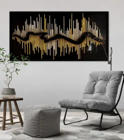 Metallbild 3D 'Follow your Way' 120x60x3cm