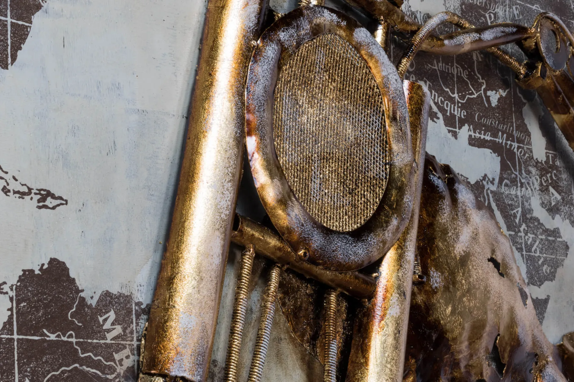 Metallbild 3D 'Freie Straßen' 80x80x5cm