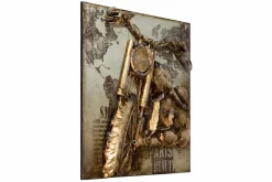 Metallbild 3D 'Freie Straßen' 80x80x5cm