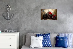 Metallbild 3D 'Glühende Straße' 60x40x5cm