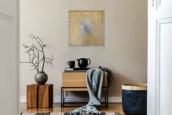 Metallbild 3D 'Golden Dream' 80x80x2,5cm