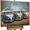 Metallbild 3D 'Good Old Times' 100x70x6cm
