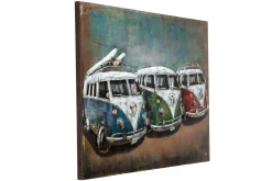 Metallbild 3D 'Good Old Times' 100x70x6cm