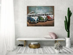 Metallbild 3D 'Good Old Times' 100x70x6cm