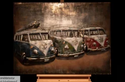 Metallbild 3D 'Good Old Times' 100x70x6cm