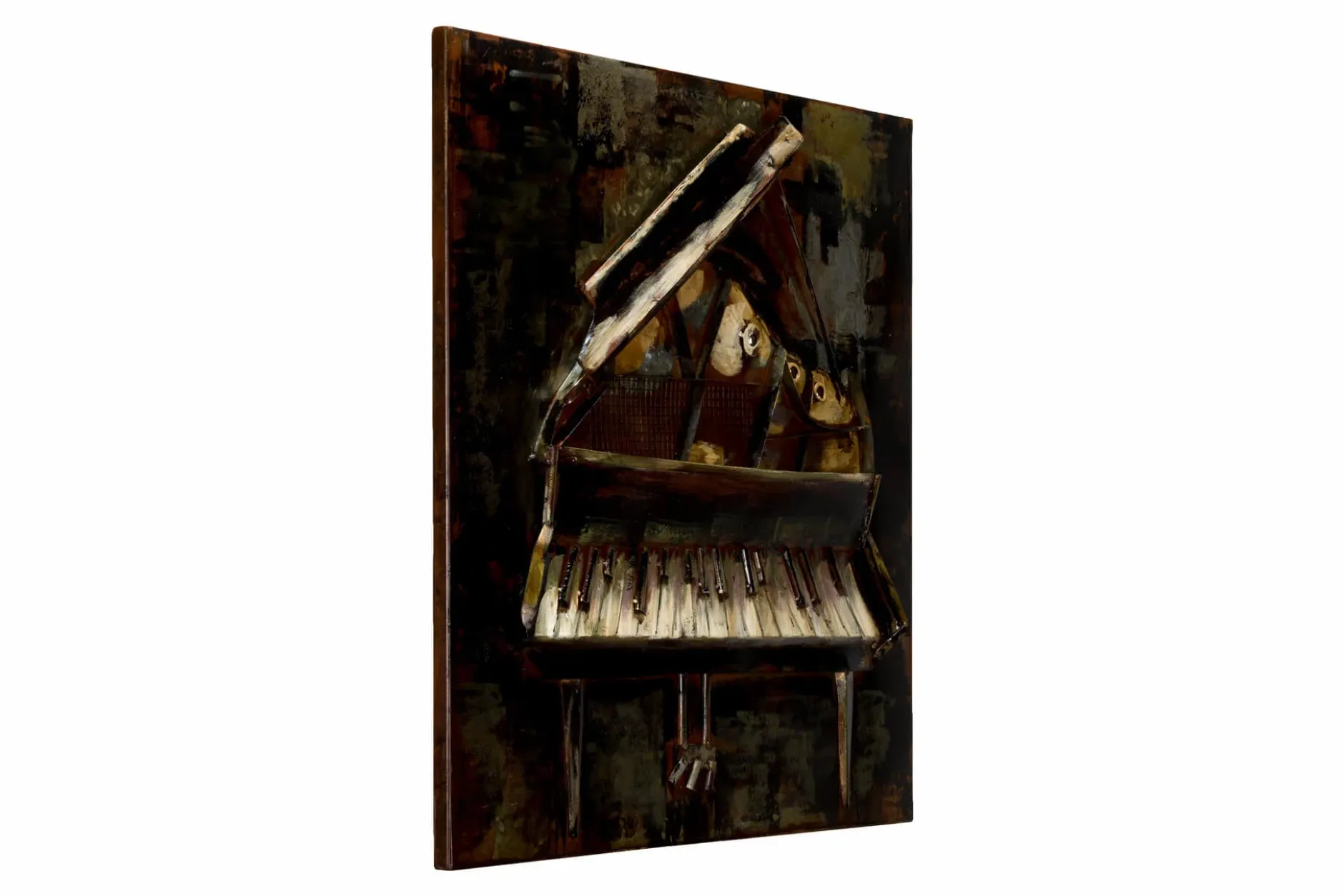 Metallbild 3D 'Harmonische Klänge' 60x60x4,5cm