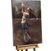 Metallbild 3D 'Hole in One' 75x100x4,5cm
