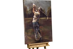 Metallbild 3D 'Hole in One' 75x100x4,5cm