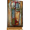 Metallbild 3D 'Mask of Feelings' 60x90x6cm