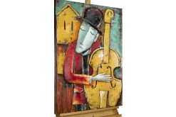 Metallbild 3D 'Mellow Jazz' 60x90x5,5cm