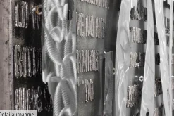 Metallbild 3D 'More than Letters' 144x44x6cm