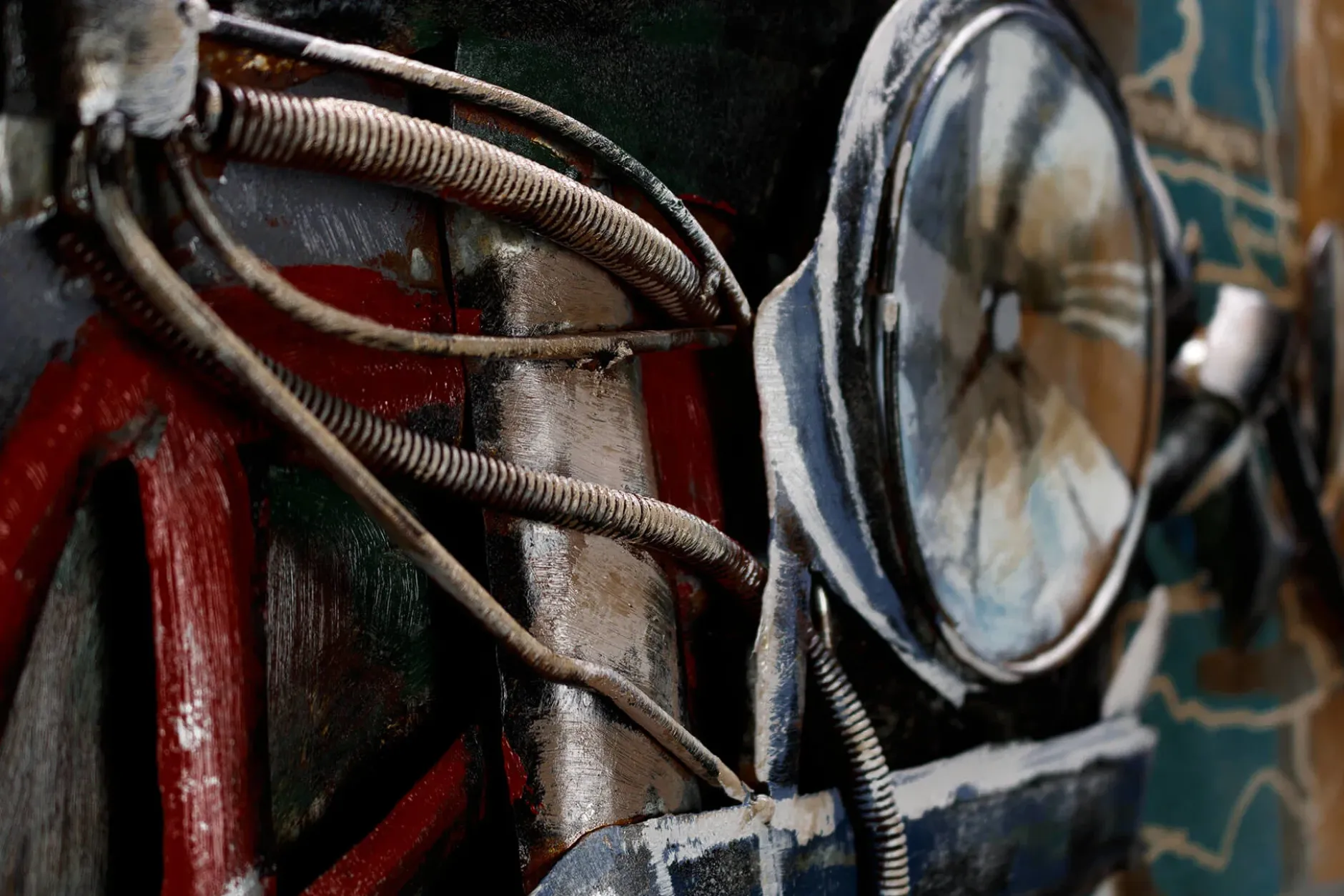 Metallbild 3D 'Motorcycle Power' 60x90x5cm