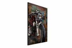 Metallbild 3D 'Motorcycle Power' 60x90x5cm