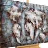Metallbild 3D 'Mundo magnífico' 100x70x5cm