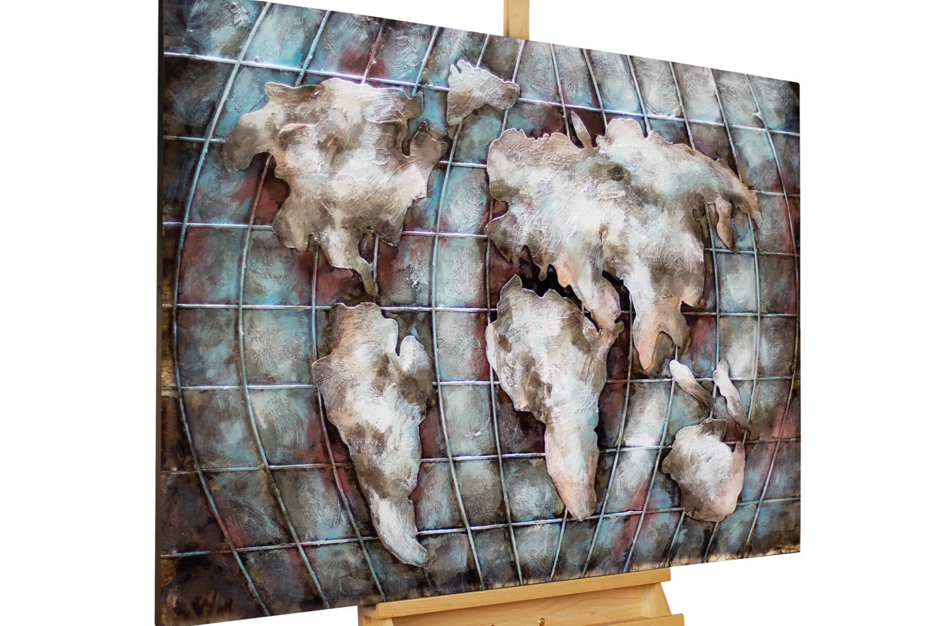 Metallbild 3D 'Mundo magnífico' 100x70x5cm