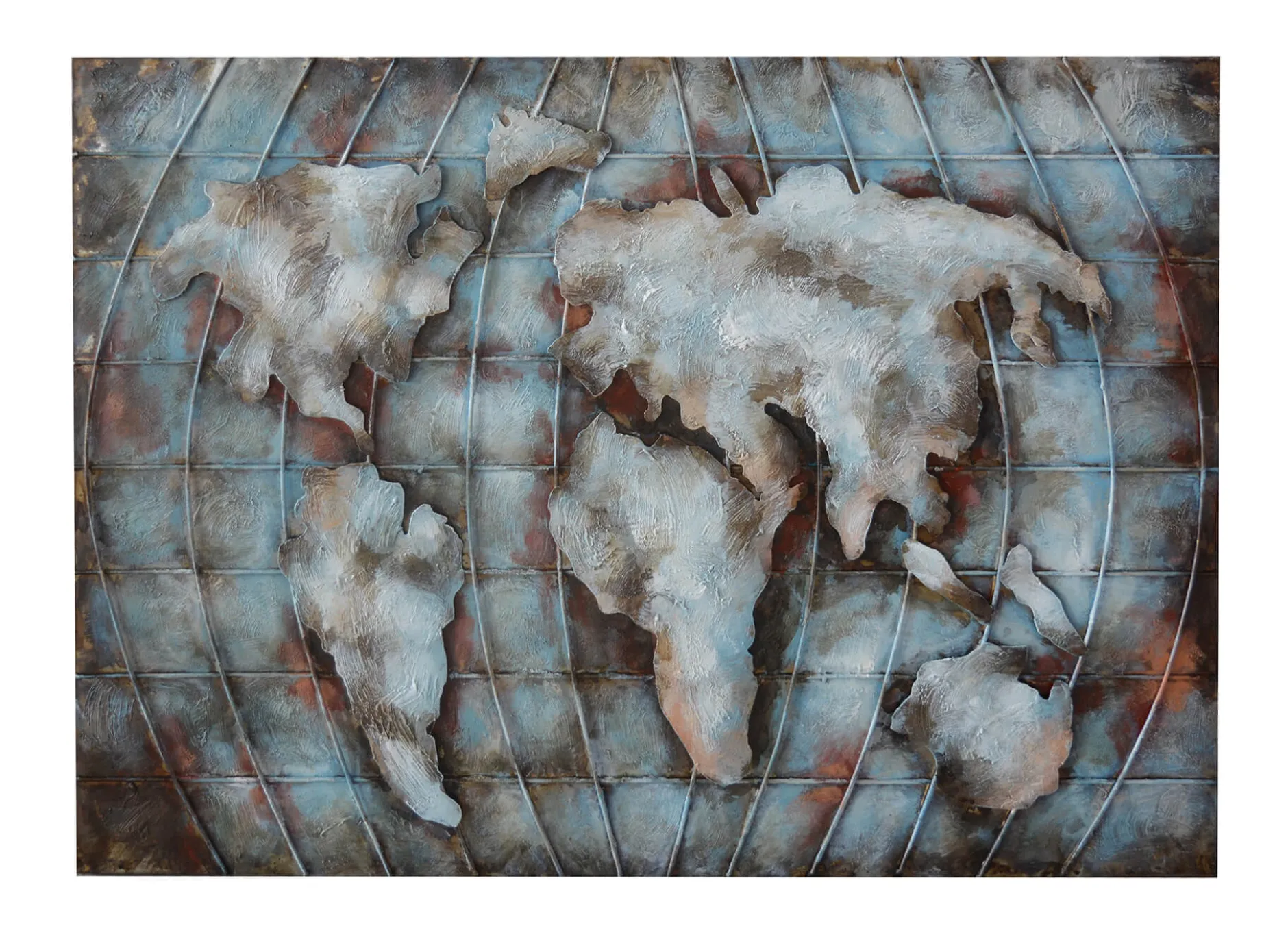Metallbild 3D 'Mundo magnífico' 100x70x5cm
