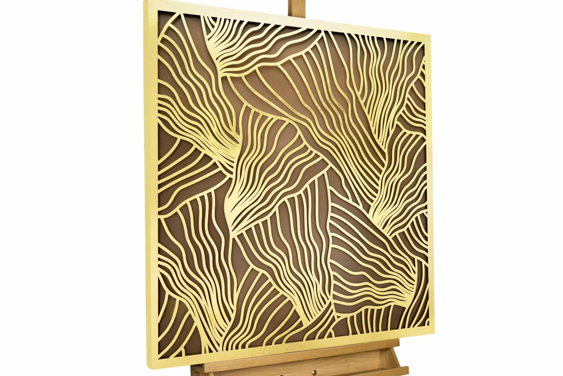 Metallbild 3D 'Nature's Praise' 80x80x2,5cm