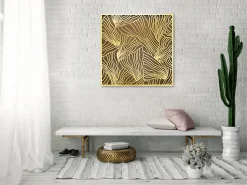 Metallbild 3D 'Nature's Praise' 80x80x2,5cm