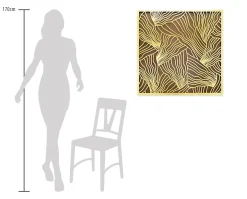 Metallbild 3D 'Nature's Praise' 80x80x2,5cm