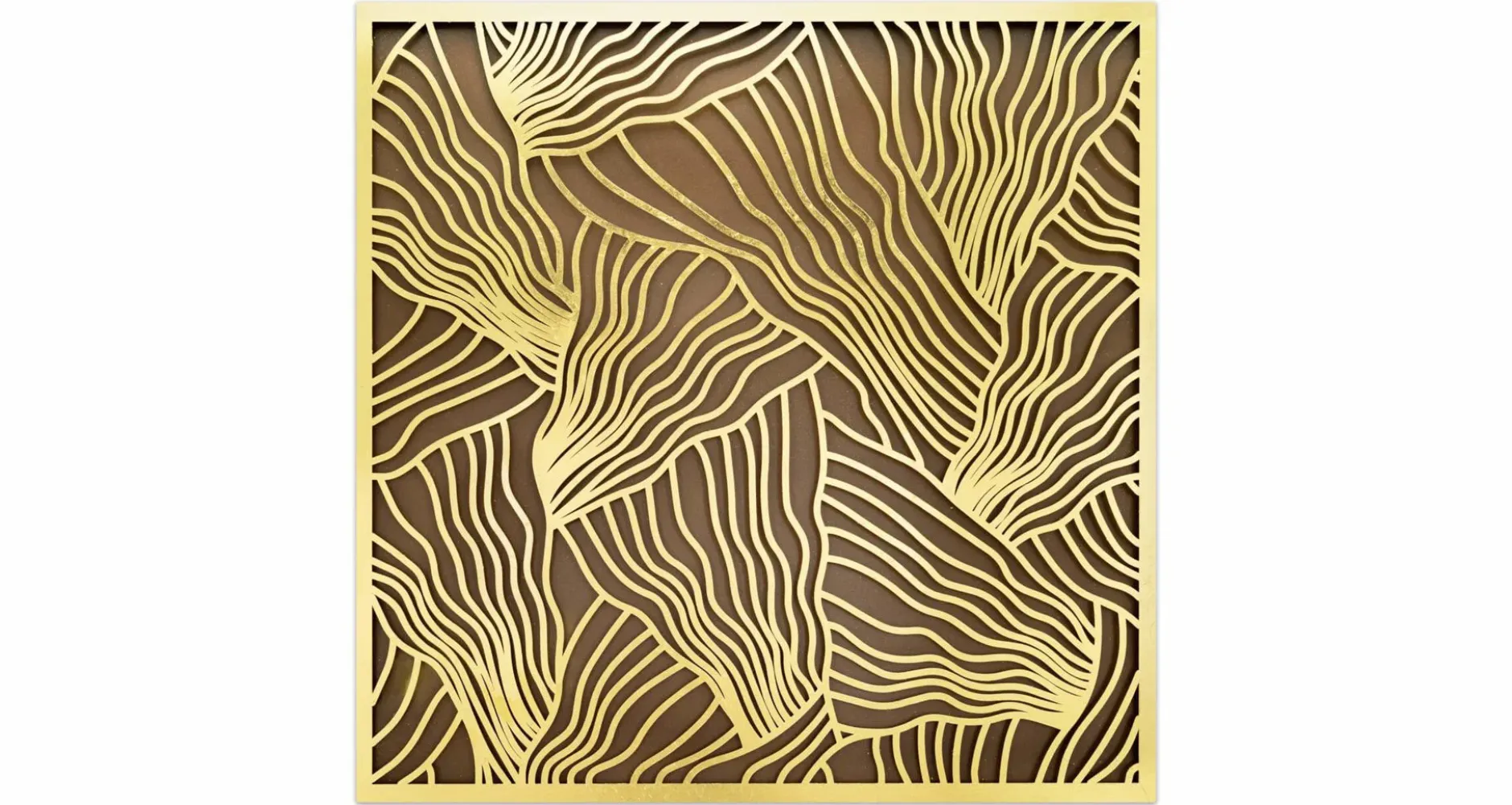 Metallbild 3D 'Nature's Praise' 80x80x2,5cm