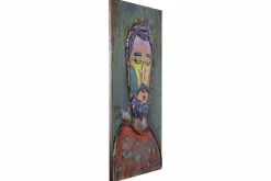 Metallbild 3D 'Neon Lightning' 60x90x5,5cm