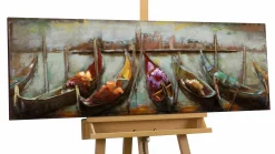 Metallbild 3D 'Nähe der Ferne' 120x40x6cm
