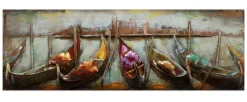Metallbild 3D 'Nähe der Ferne' 120x40x6cm