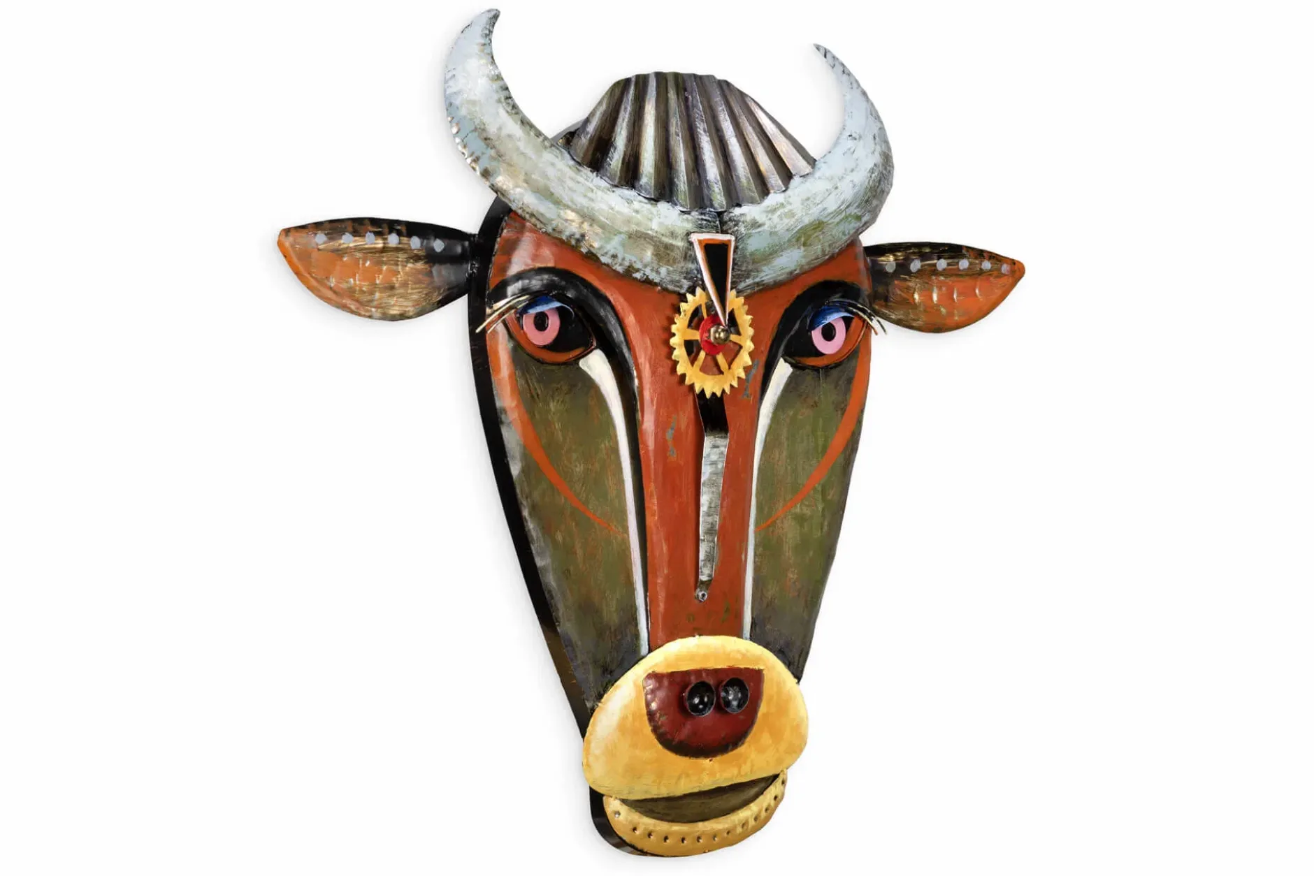 Metallbild 3D 'Power of the Ox' 79x77x9cm