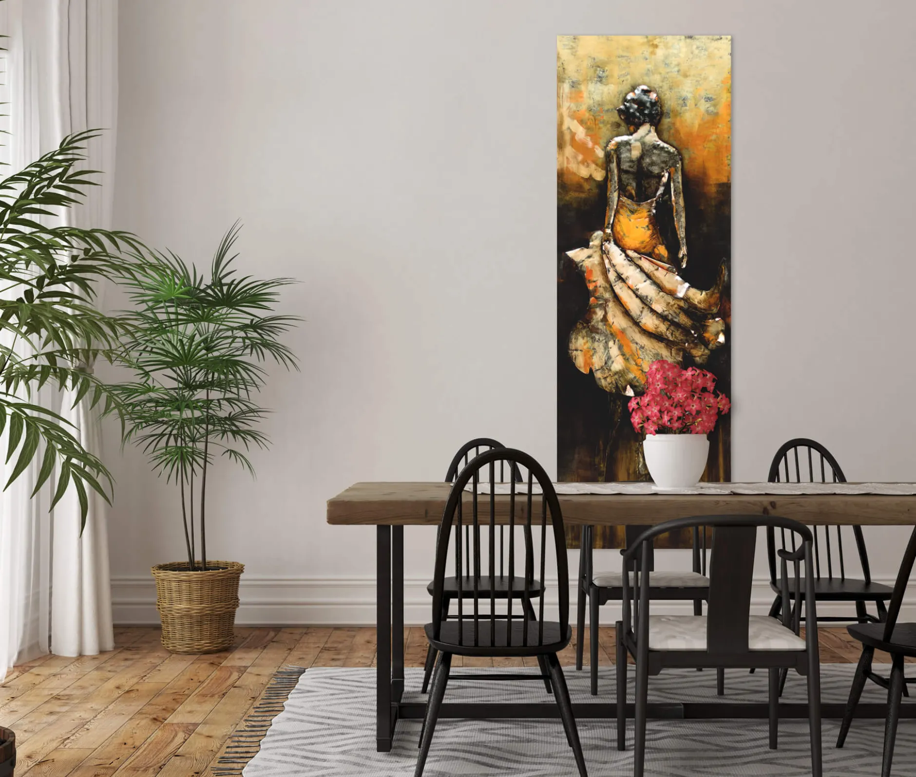 Metallbild 3D 'Queen of Honor' 44x144x5cm