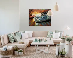 Metallbild 3D 'Racing Duel' 100x75x5,5cm