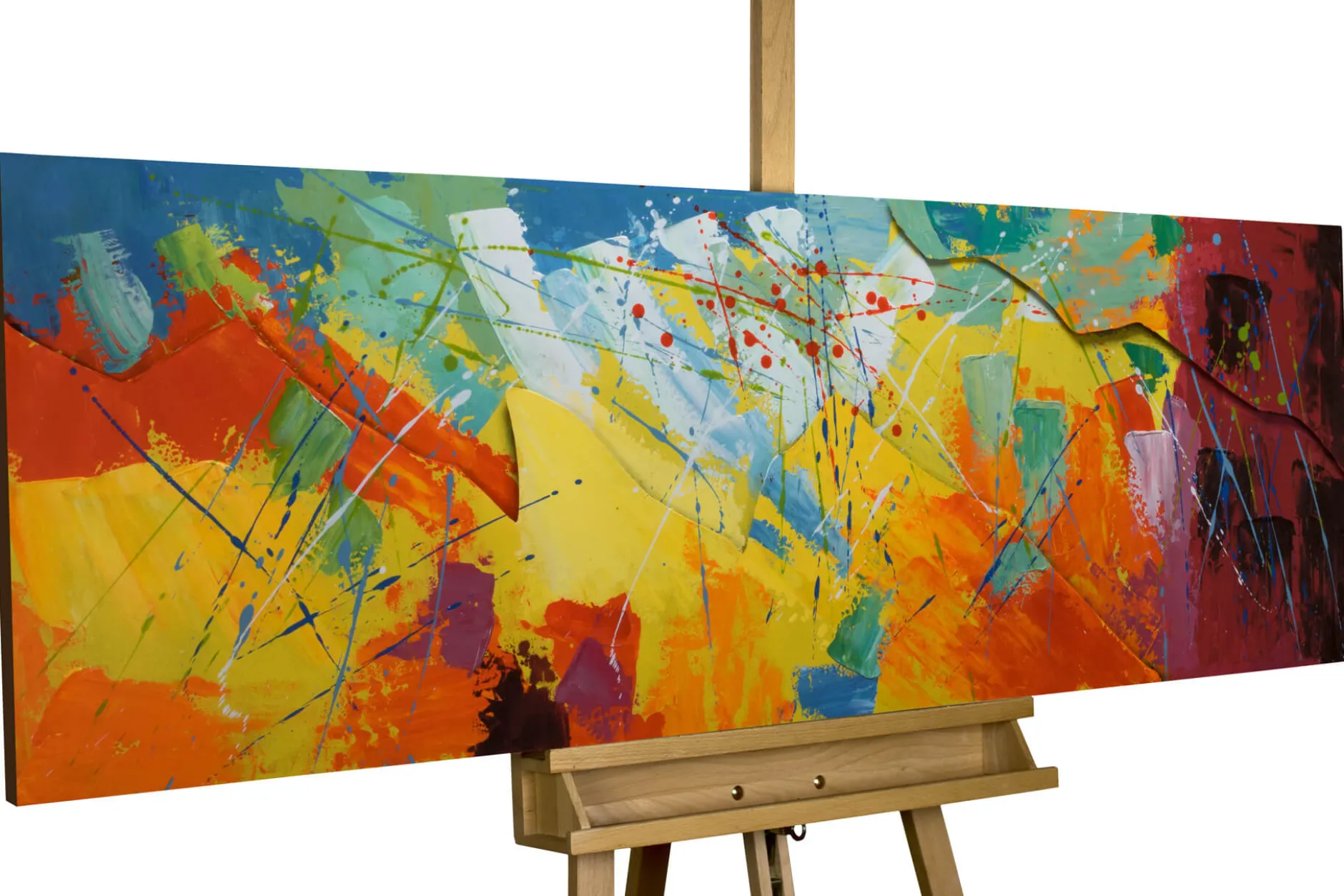 Metallbild 3D 'Rise to the Sky' 144x44x4cm